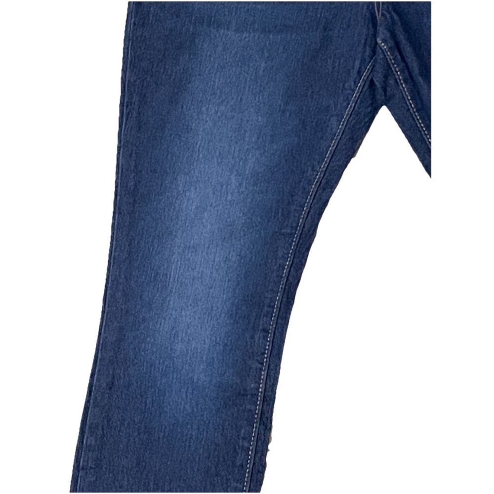 Old Navy Girls Skinny Jeans Sz 10-12 Pull On Adjustable Waist Stretch Dark Wash - Picture 2 of 6